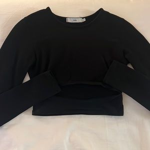 Adika black cut out top